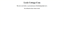 Tablet Screenshot of lock-cottage.com